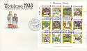 1986-11-18 Christmas Stamps M/S Bureau FDC (11362)