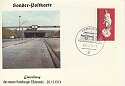 1974-12-26 ELBTUNNEL Hamburg Postmark on Card (11746)
