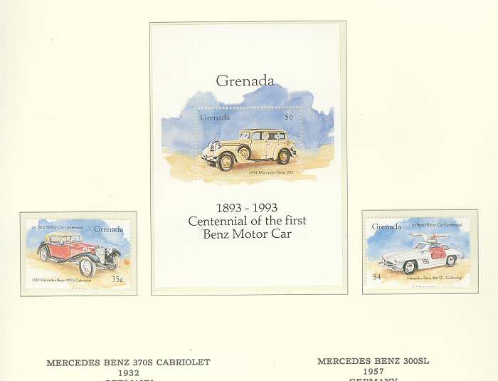 Grenada Classic Cars MNH (1543)