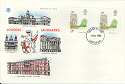 1980-05-07 Hampton Court Stamp Gutter Pair FDC (15670)