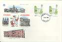 1980-05-07 Buckingham Palace Stamp Gutter Pair FDC (15747)