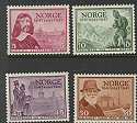 1947 Norway Norwegian PO Tercentenary Stamps (16575)