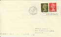 1969-08-27 Multi Value Coil Stamps Slogan FDC (17358)