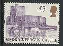 SG1995 £3 Carrickfergus Castle Stamp Used (21178)