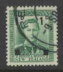New Zealand KGVI 1d on Â½d green Used (22039)