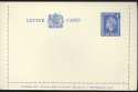 QEII 4d Blue Unused Letter Card (28737)