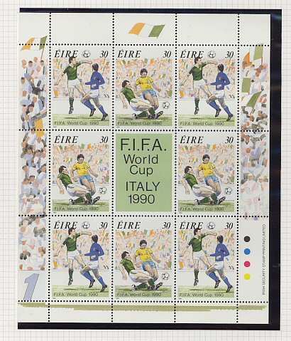 World Cup Mini Sheet Eire (3351)