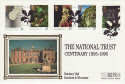 1995-04-11 The National Trust Alfriston Silk FDC (34484)