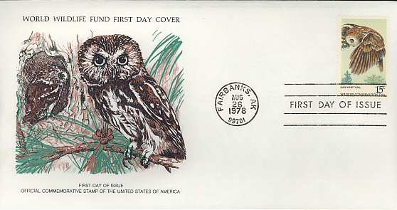 1978-08-26 USA The Saw-Whet Owl FDC (3451)