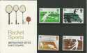 1977-01-12 Racket Sports Stamps Presentation Pack (P89)