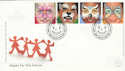 2001-01-16 Children Face Paintings Hope FDC (37915)