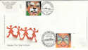 2001-01-16 Face Paintings Double Pmk FDC (40750)