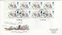 1993-12-24 Christmas Stamps 19p x8 RM Birmingham Souv (42125)