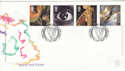 2000-12-05 Sound and Vision Stamps Cardiff FDC (42886)