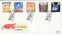 1995-05-02 Peace and Freedom VE London FDC (43636)