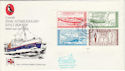 1974-12-03 RNLI Official No10 Lundy M/S FDC (48406)