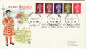 1969-08-27 Definitive Coil Stamps Canterbury cds FDC (50017)