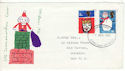 1966-12-01 Christmas Stamps Cardiff FDI (52504)