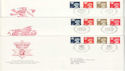 1990-12-04 Regional Definitive Stamps x3 SHS FDC (52822)