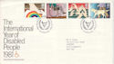 1981-03-25 Year of Disabled Stamps Windsor FDC (52902)