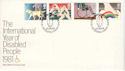 1981-03-25 Year of Disabled Le Court Petersfield FDC (53670)