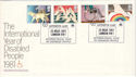 1981-03-25 Year of Disabled Arthritis Care SW1 FDC (53671)