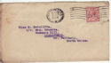 1912-24 King George V 1Â½d used on envelope (55850)