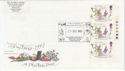 1993-12-21 Christmas Stamps T/L Margin London SHS Souv (56880)