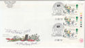 1993-12-25 Christmas Stamps T/L Margin London SHS Souv (56883)
