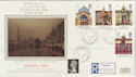 1990-03-06 Europa Buildings Stamps Paisley cds FDC (57181)