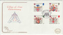 1984-01-17 Heraldry Stamps London WC1 FDC (57216)