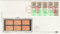 1983-04-05 1.46p Booklet Stamps NPM London EC1 FDC (57400)