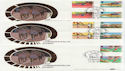 1986-07-15 Sport Gutter Stamps Mac Edinburgh Silk x3 FDC (57455)