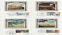 1986-01-14 Industry Year Silk Cards x4 FDC (57594)
