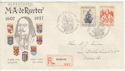 1957 Netherlands M. A. de Ruyter Stamps FDC (58566)
