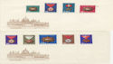 1966 Hungary Decorations Stamps Unused on x2 Covers (59437)