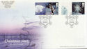 2003-11-04 Christmas Label Sheet Stamps Cold Blow FDC (59489)