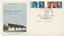 1966-01-25 Robert Burns Stamps Edinburgh FDC (60238)
