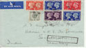 1940-05-10 KGVI Used on Cover to Bombay (60730)