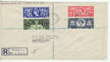 1953-06-03 Coronation Stamps Rochdale cds FDC (60896)