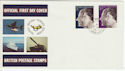1972-11-20 Silver Wedding Stamps FPO cds FDC (60916)