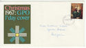 1967-10-18 Christmas Wide Band Left Error FDC (60988)