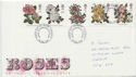 1991-07-16 Roses Stamps Cardiff FDC (61027)