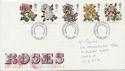 1991-07-16 Roses Stamps Cardiff FDC (61057)