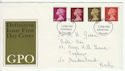 1968-02-05 Definitive Stamps Huddersfield FDC (61107)