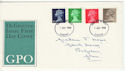 1968-07-07 Definitive Stamps Cardiff FDC (61117)