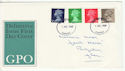 1968-07-07 Definitive Stamps Cardiff FDC (61118)