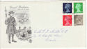 1968-07-07 Definitive Stamps Exeter FDC (61120)