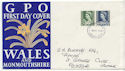 1967-03-01 Wales Definitive Stamps Swansea FDC (61134)