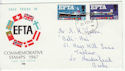 1967-02-20 EFTA Stamps Huddersfield cds FDC (61178)